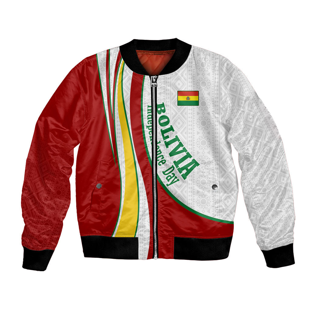 Bolivia Independence Day Map Flag Bomber Jacket Freedom Heritage National Coat Of Arms Accents