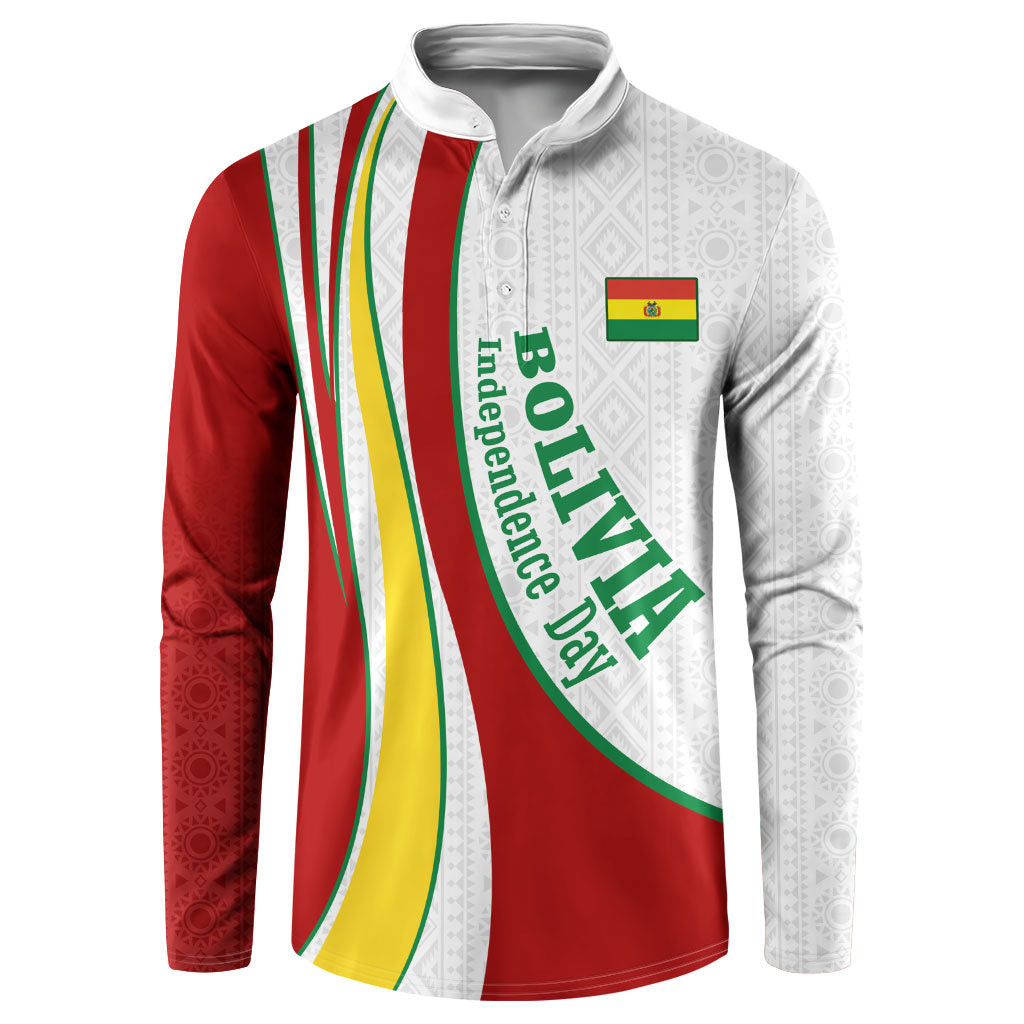 Bolivia Independence Day Map Flag Button Sweatshirt Freedom Heritage National Coat Of Arms Accents