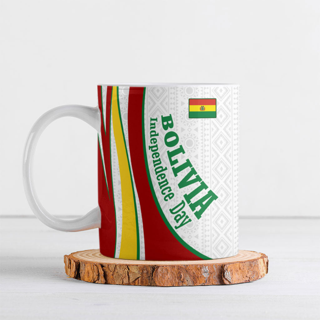 Bolivia Independence Day Map Flag Ceramic Mug Freedom Heritage National Coat Of Arms Accents