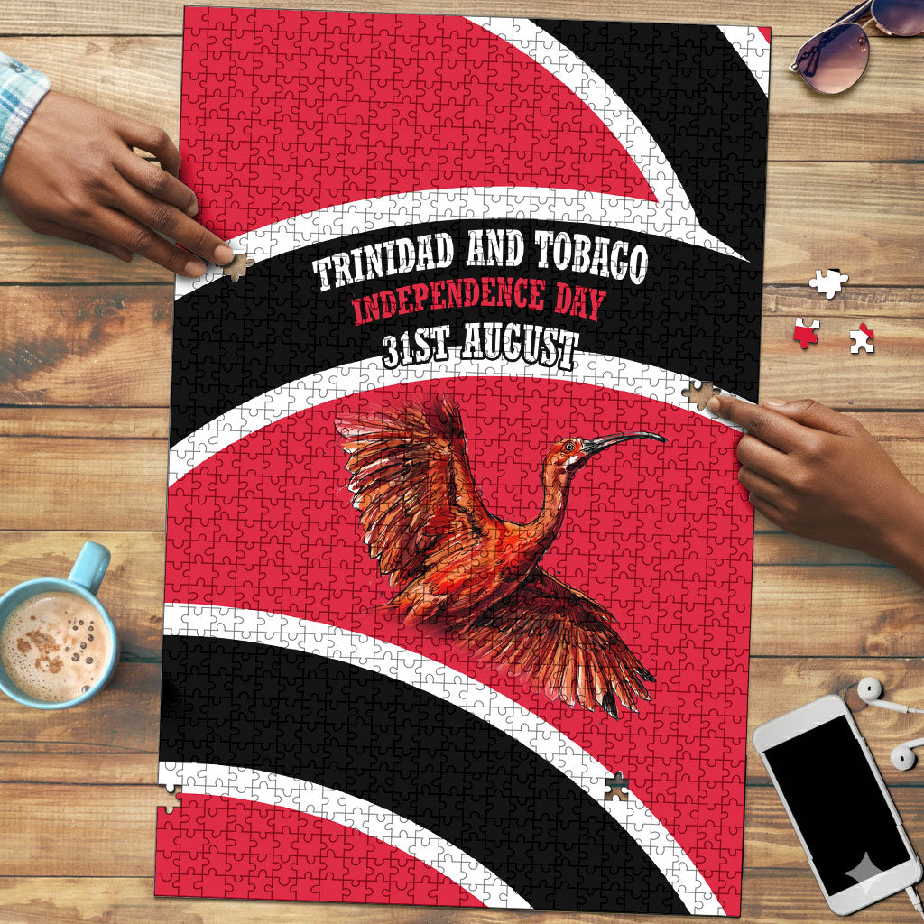 Trinidad And Tobago Independence Day Scarlet Ibis Puzzle Steelpan Heritage National Flag