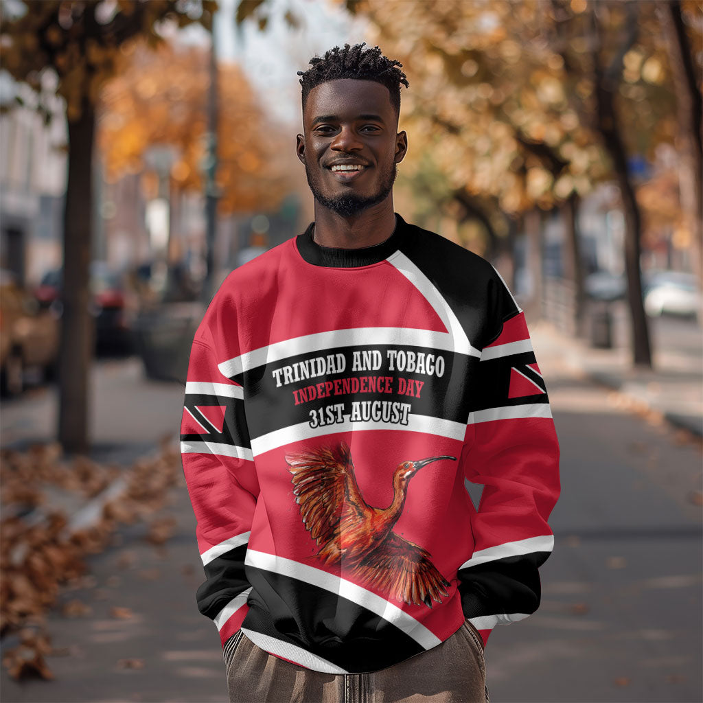 Trinidad And Tobago Independence Day Scarlet Ibis Sweatshirt Steelpan Heritage National Flag
