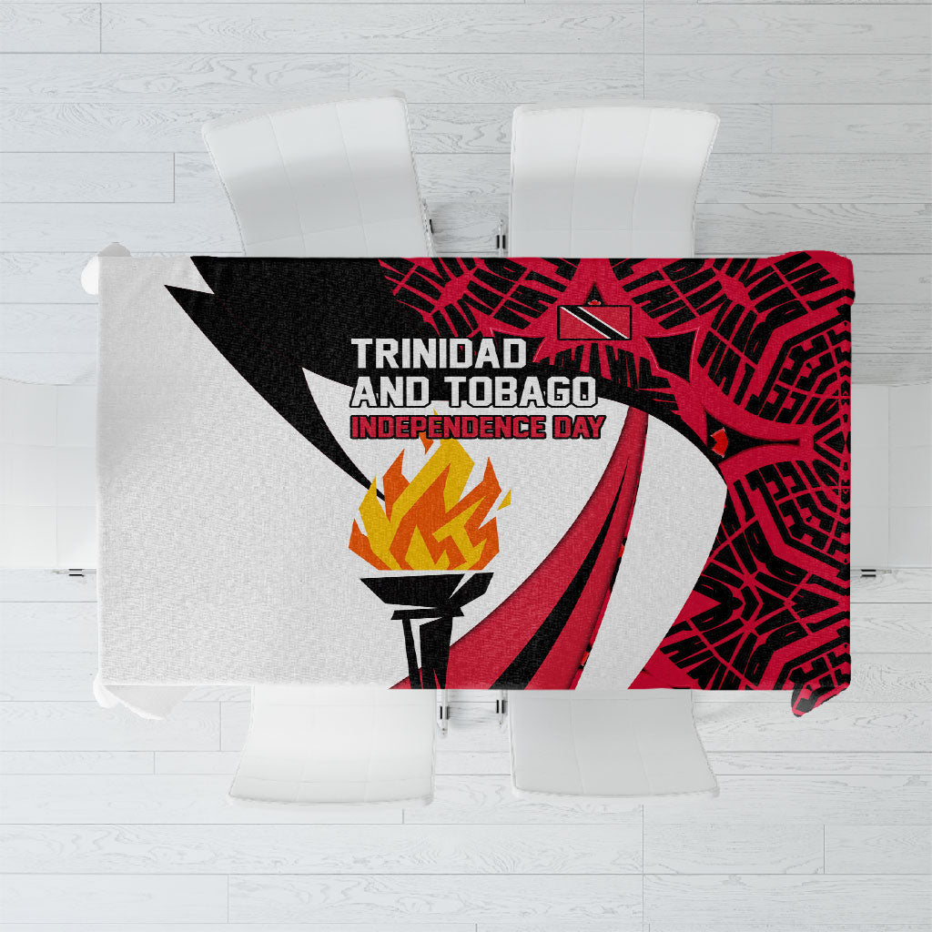 Trinidad And Tobago Independence Day Tablecloth Freedom Torch Heritage Symbols