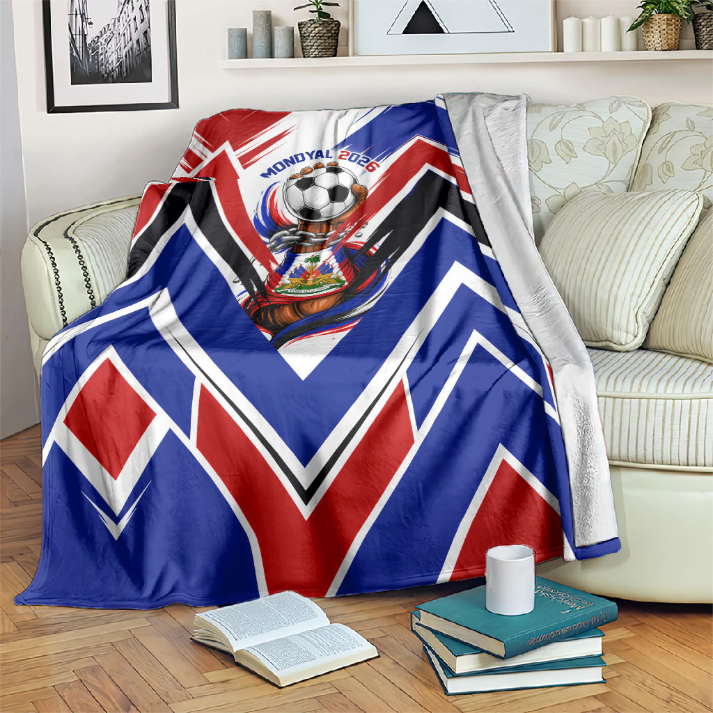 Haiti World Football Mondyal 2026 Blanket Pride Ayiti Caribbean Culture Patriotic Crest