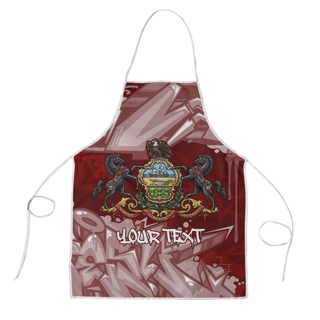 Personalized Pennsylvania Coat Of Arms Apron Street Art Graffiti Graphic