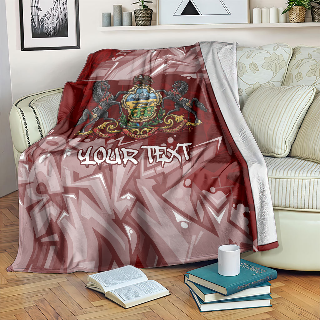 Personalized Pennsylvania Coat Of Arms Blanket Street Art Graffiti Graphic