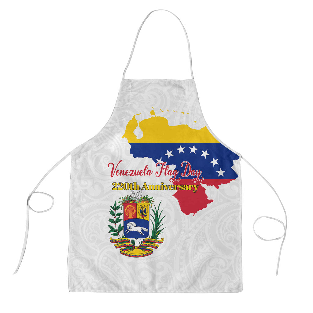 Venezuela Flag Day 220th Anniversary Apron Patriotic Map Coat Of Arms Subtle
