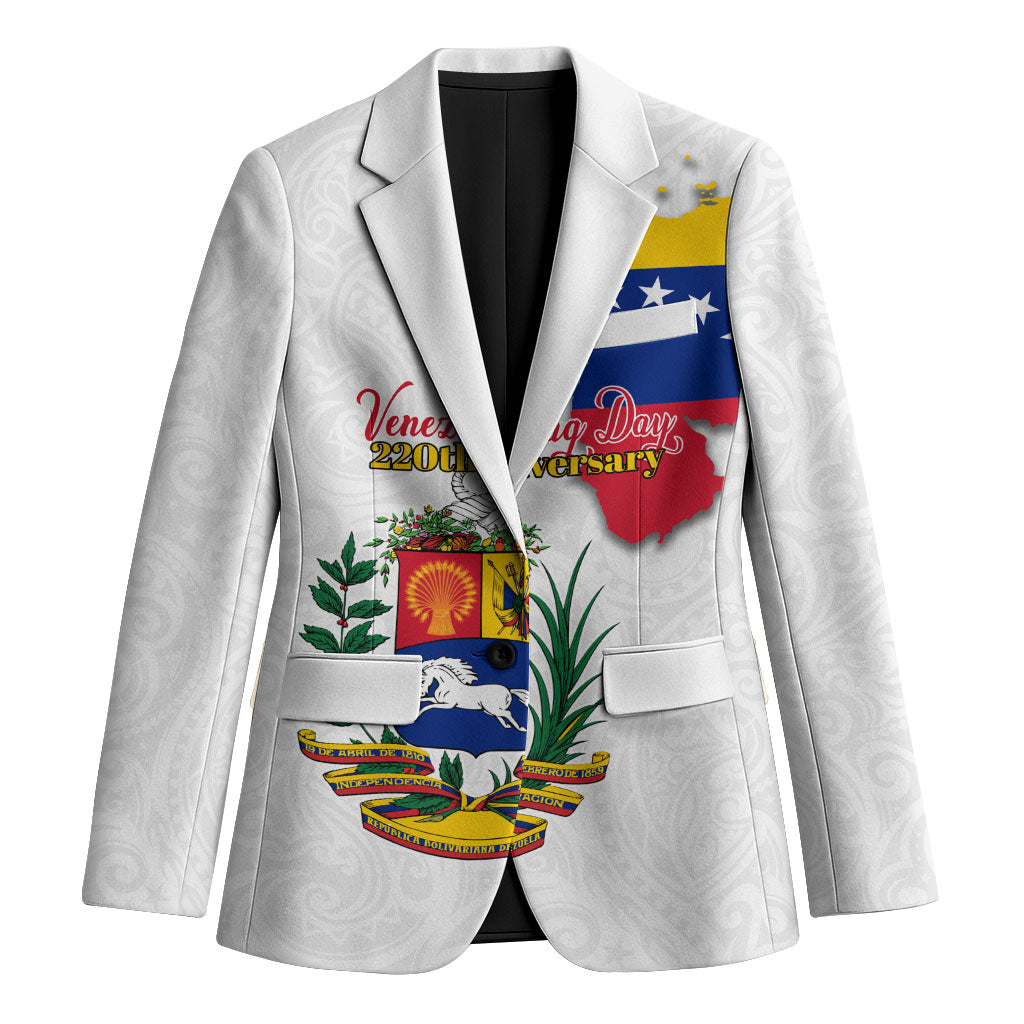 Venezuela Flag Day 220th Anniversary Blazer Patriotic Map Coat Of Arms Subtle