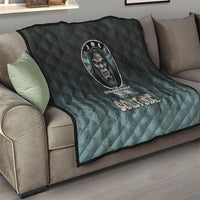 Bigfoot Wilderness Solitude Quilt Cryptid Forest Graphic In Distressed Vintage Style