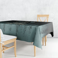Bigfoot Wilderness Solitude Tablecloth Cryptid Forest Graphic In Distressed Vintage Style