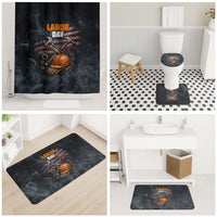 Labor Day Bathroom Set Strong Hands Build Nations Patriotic Grunge Tools