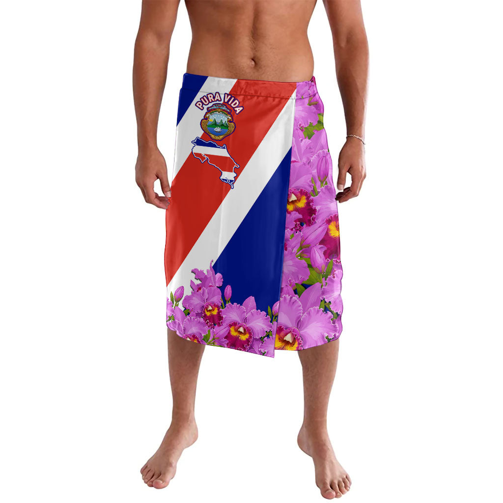 Costa Rica Pura Vida Sloth And Map Lavalava Patriotic National Symbols Guaria Morada Flag Art