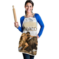Greek Mythology Heracles Apron Erymanthian Boar Classical Art Greek Key Pattern