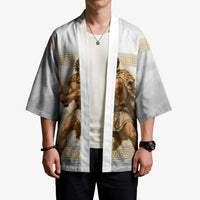 Greek Mythology Heracles Kimono Erymanthian Boar Classical Art Greek Key Pattern