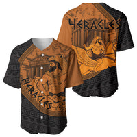 Greek Mythology Heracles Baseball Jersey Nemean Lion Pegasus Classical Art Greek Key Pattern
