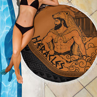 Greek Mythology Heracles Beach Blanket Nemean Lion Pegasus Classical Art Greek Key Pattern
