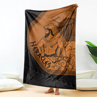 Greek Mythology Heracles Blanket Nemean Lion Pegasus Classical Art Greek Key Pattern