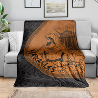 Greek Mythology Heracles Blanket Nemean Lion Pegasus Classical Art Greek Key Pattern