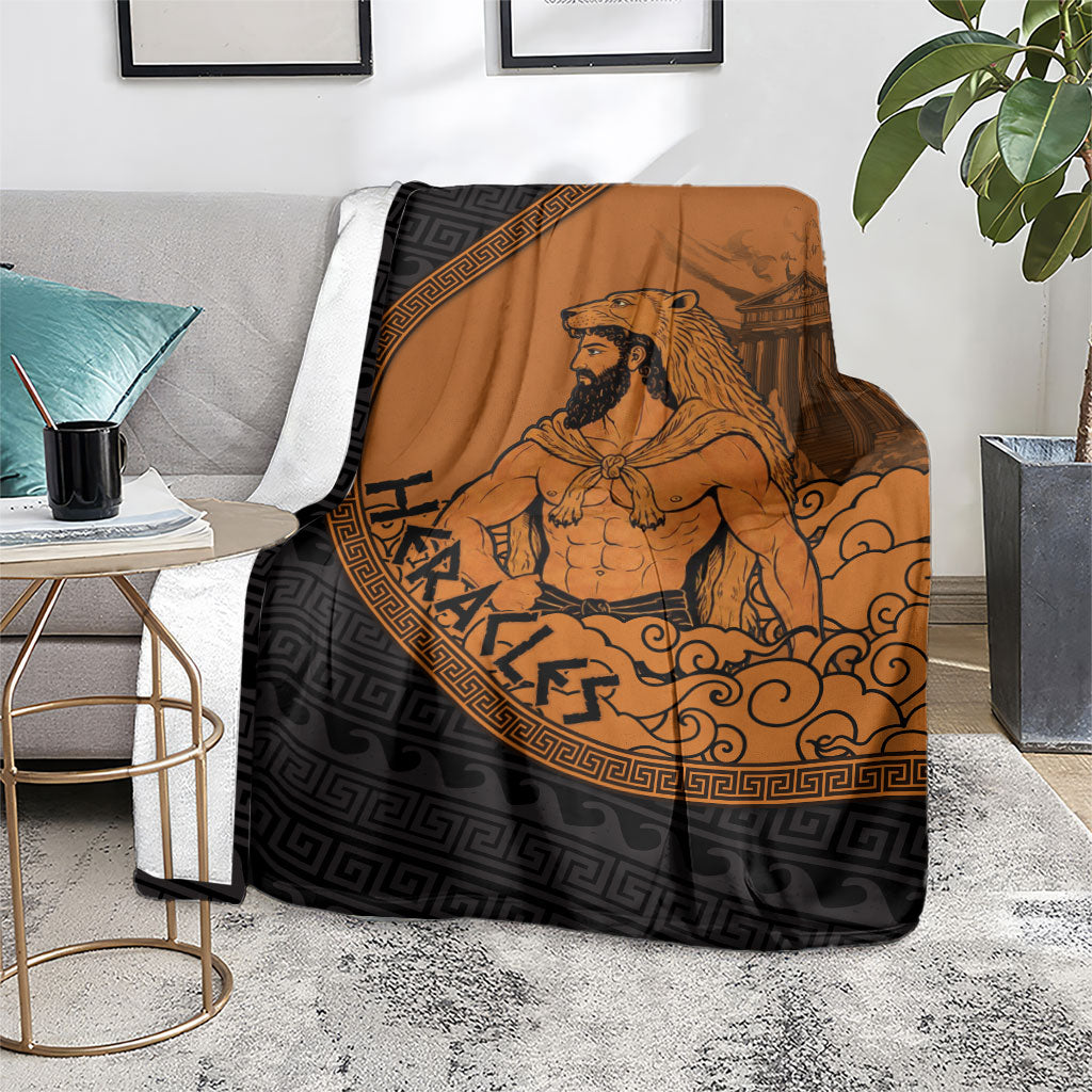 Greek Mythology Heracles Blanket Nemean Lion Pegasus Classical Art Greek Key Pattern