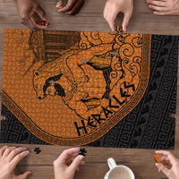 Greek Mythology Heracles Puzzle Nemean Lion Pegasus Classical Art Greek Key Pattern