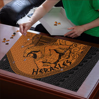 Greek Mythology Heracles Puzzle Nemean Lion Pegasus Classical Art Greek Key Pattern