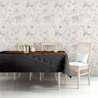 Greek Mythology Heracles Tablecloth Nemean Lion Pegasus Classical Art Greek Key Pattern