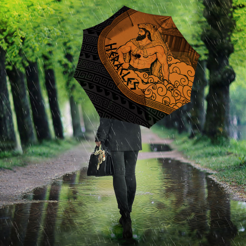 Greek Mythology Heracles Umbrella Nemean Lion Pegasus Classical Art Greek Key Pattern