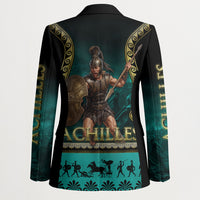 Achilles Greek Warrior Blazer Ancient Mythology Battle Graphic