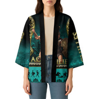 Achilles Greek Warrior Kimono Ancient Mythology Battle Graphic