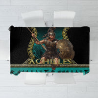 Achilles Greek Warrior Tablecloth Ancient Mythology Battle Graphic