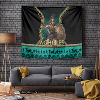 Achilles Greek Warrior Tapestry Ancient Mythology Battle Graphic