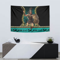 Achilles Greek Warrior Tapestry Ancient Mythology Battle Graphic