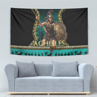Achilles Greek Warrior Tapestry Ancient Mythology Battle Graphic