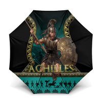 Achilles Greek Warrior Umbrella Ancient Mythology Battle Graphic