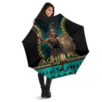 Achilles Greek Warrior Umbrella Ancient Mythology Battle Graphic