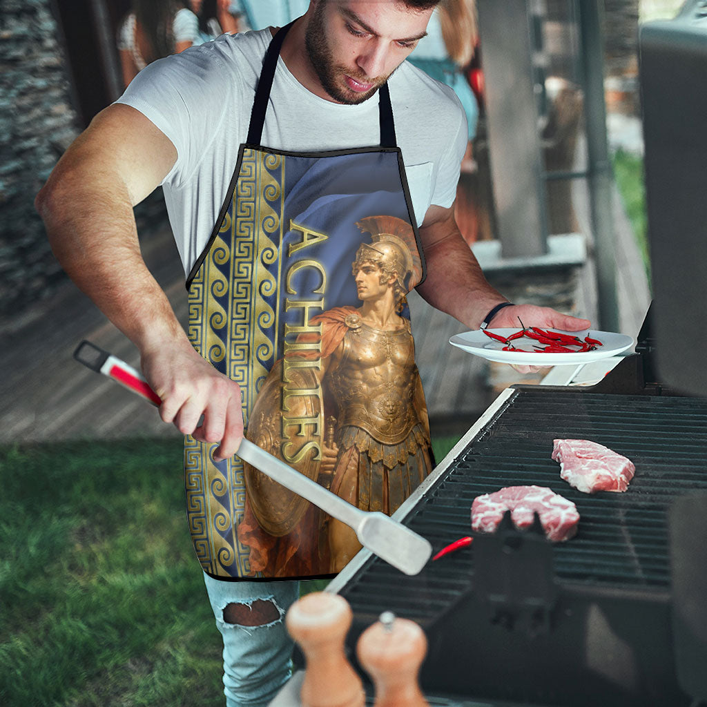 Achilles Greek Mythology Apron Ancient Greece Warrior Trojan War Legend Classical Art
