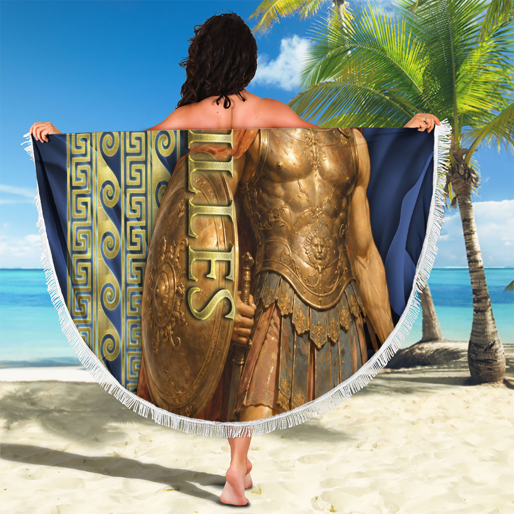 Achilles Greek Mythology Beach Blanket Ancient Greece Warrior Trojan War Legend Classical Art