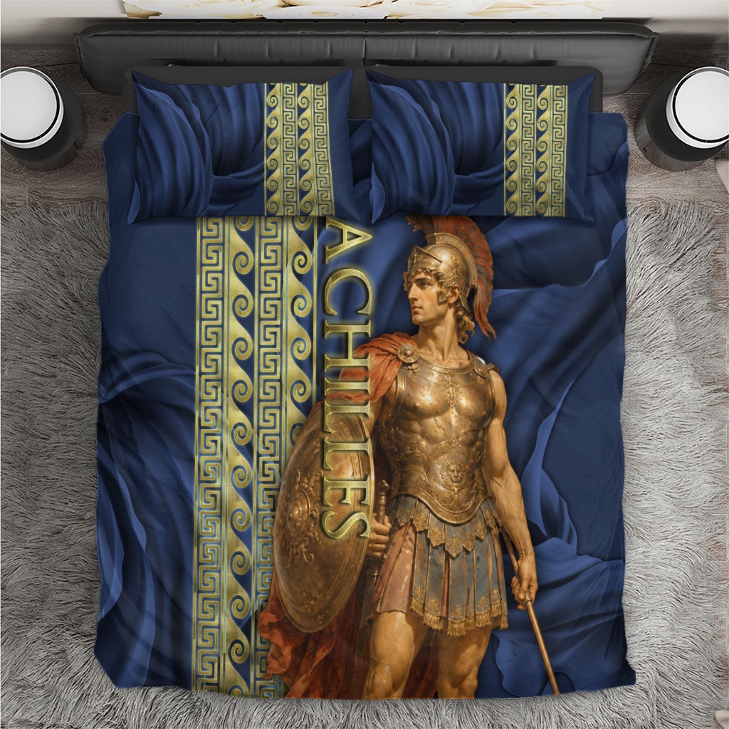 Achilles Greek Mythology Bedding Set Ancient Greece Warrior Trojan War Legend Classical Art