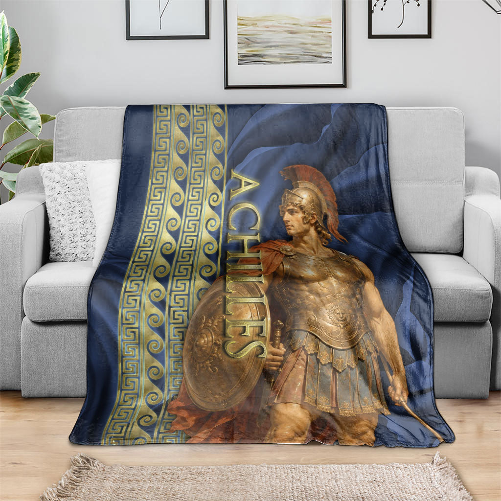 Achilles Greek Mythology Blanket Ancient Greece Warrior Trojan War Legend Classical Art