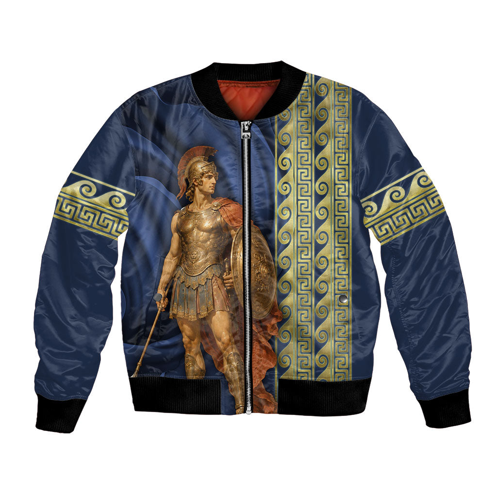 Achilles Greek Mythology Bomber Jacket Ancient Greece Warrior Trojan War Legend Classical Art
