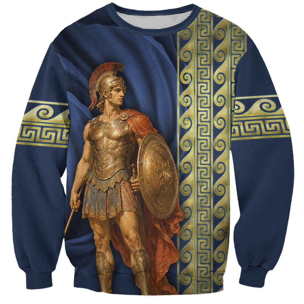Achilles Greek Mythology Sweatshirt Ancient Greece Warrior Trojan War Legend Classical Art