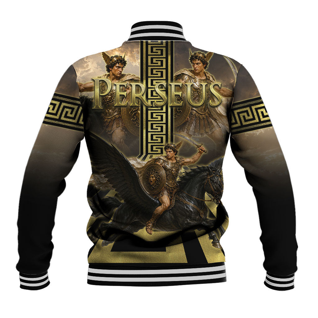 Perseus Greek Mythology Baseball Jacket Ancient Greece Warrior Legend Pegasus Classical Art