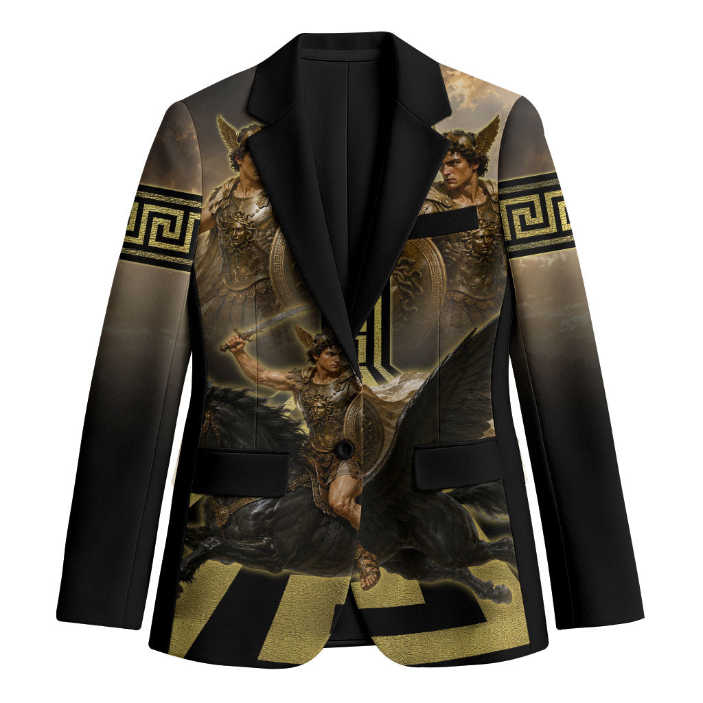 Perseus Greek Mythology Blazer Ancient Greece Warrior Legend Pegasus Classical Art