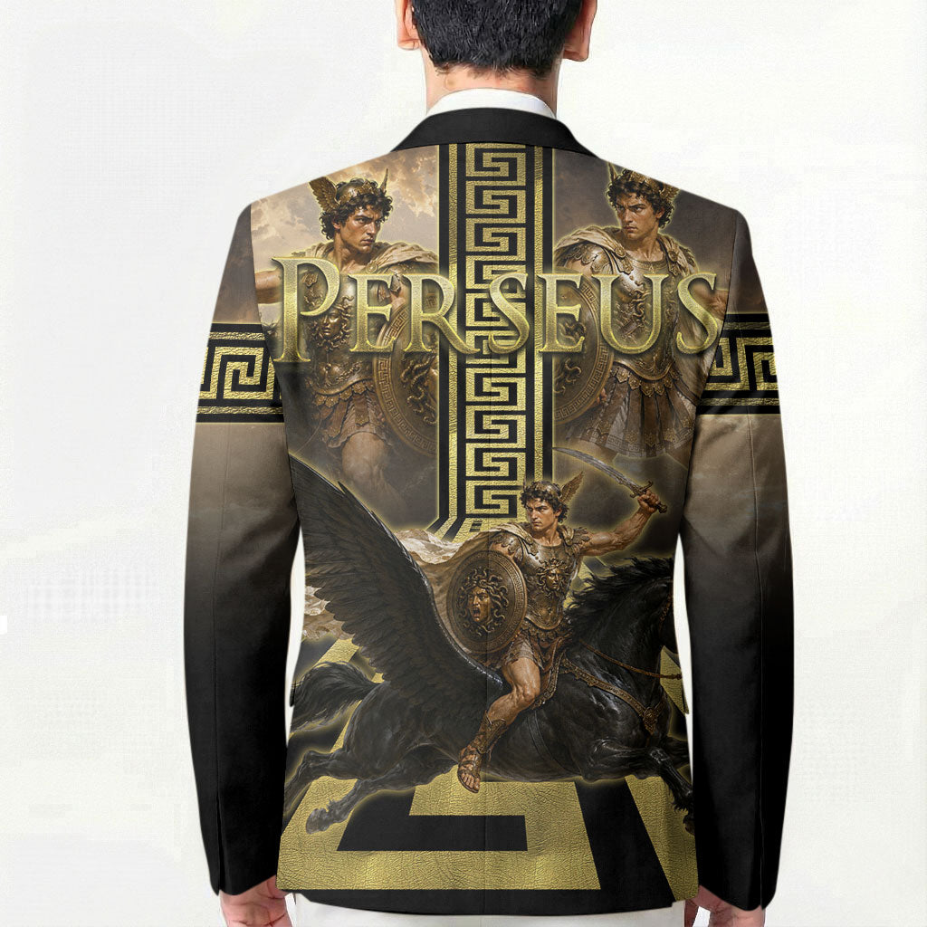 Perseus Greek Mythology Blazer Ancient Greece Warrior Legend Pegasus Classical Art