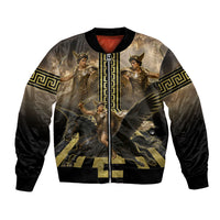 Perseus Greek Mythology Bomber Jacket Ancient Greece Warrior Legend Pegasus Classical Art