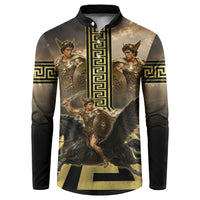 Perseus Greek Mythology Button Sweatshirt Ancient Greece Warrior Legend Pegasus Classical Art