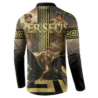Perseus Greek Mythology Button Sweatshirt Ancient Greece Warrior Legend Pegasus Classical Art