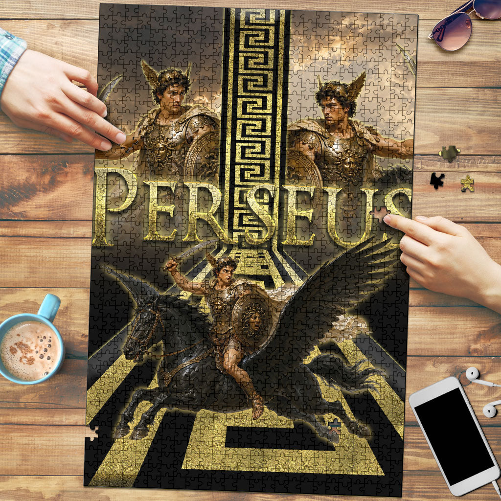 Perseus Greek Mythology Puzzle Ancient Greece Warrior Legend Pegasus Classical Art