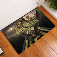 Perseus Greek Mythology Rubber Doormat Ancient Greece Warrior Legend Pegasus Classical Art