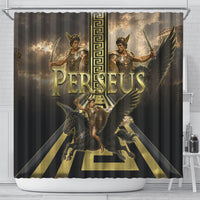 Perseus Greek Mythology Shower Curtain Ancient Greece Warrior Legend Pegasus Classical Art