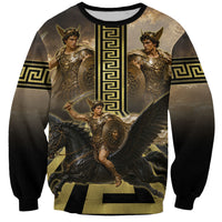 Perseus Greek Mythology Sweatshirt Ancient Greece Warrior Legend Pegasus Classical Art